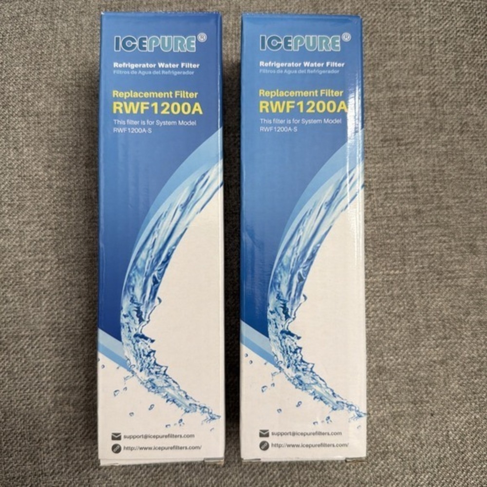 ICEPURE RWF1200A Refrigerator Water‎ Filter Replacement NSF Cert New (set of 2)